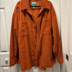 Oversized Corduroy Button Up